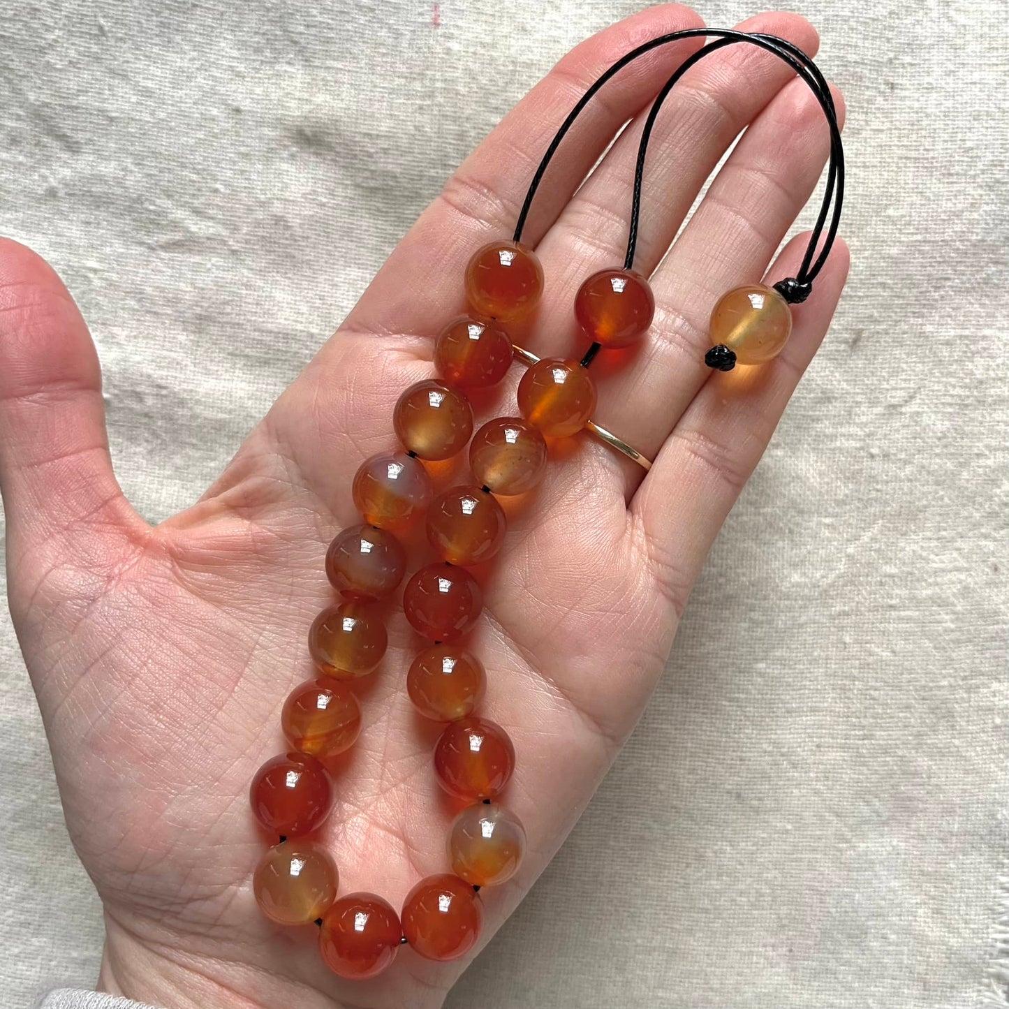 Komboloi Worry Beads - Carnelian