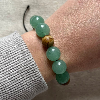 Komboloi Worry Bead Bracelet - Green Aventurine