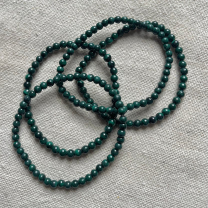 Malachite 4mm Beaded Bracelet - Transformation