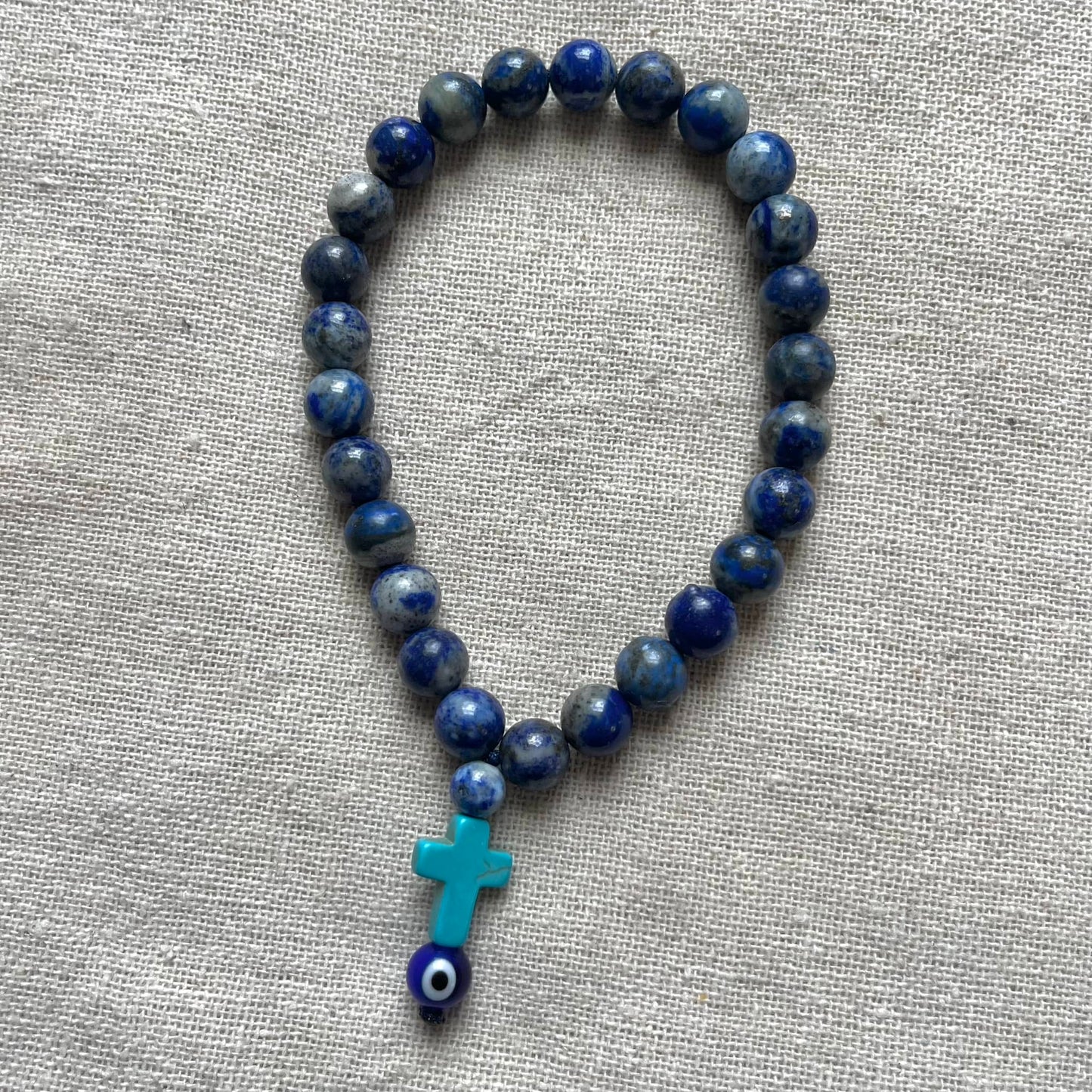 Relaxation Palm Worry Beads - Lapis Lazuli