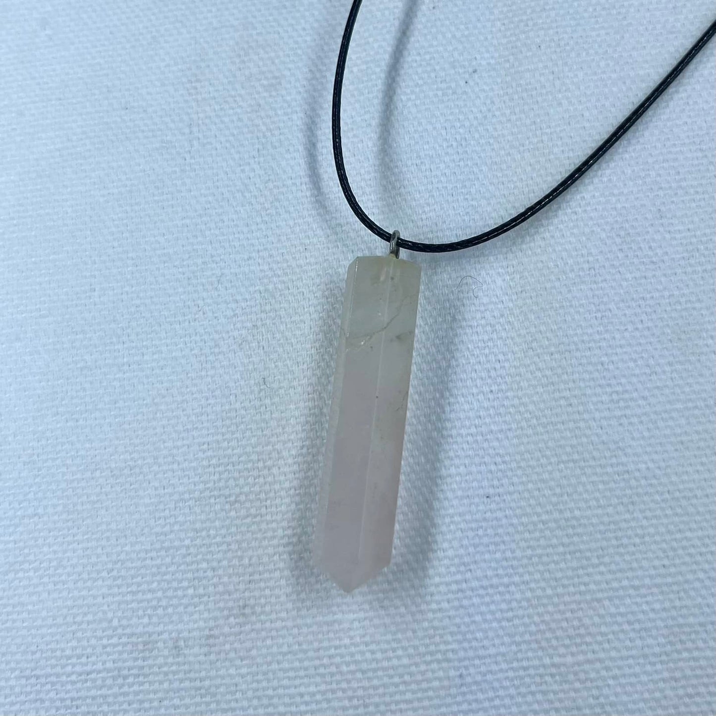 Point Pendant - Rose Quartz