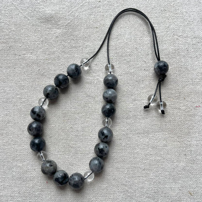 Komboloi Worry Beads - Labradorite & Quartz