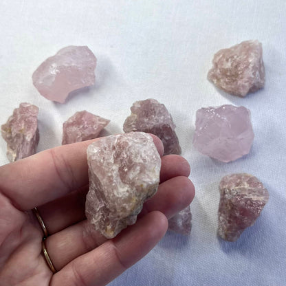 Rose Quartz Raw Crystal - Small