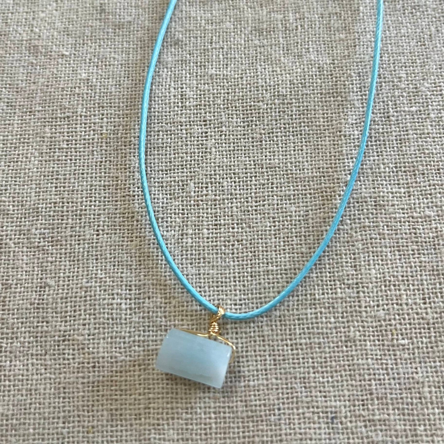 Eternity Pendant - Aquamarine