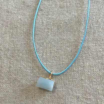 Eternity Pendant - Aquamarine