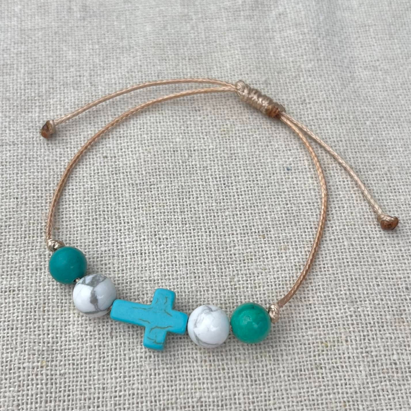 Hope & Faith Cord Bracelet - Turquoise