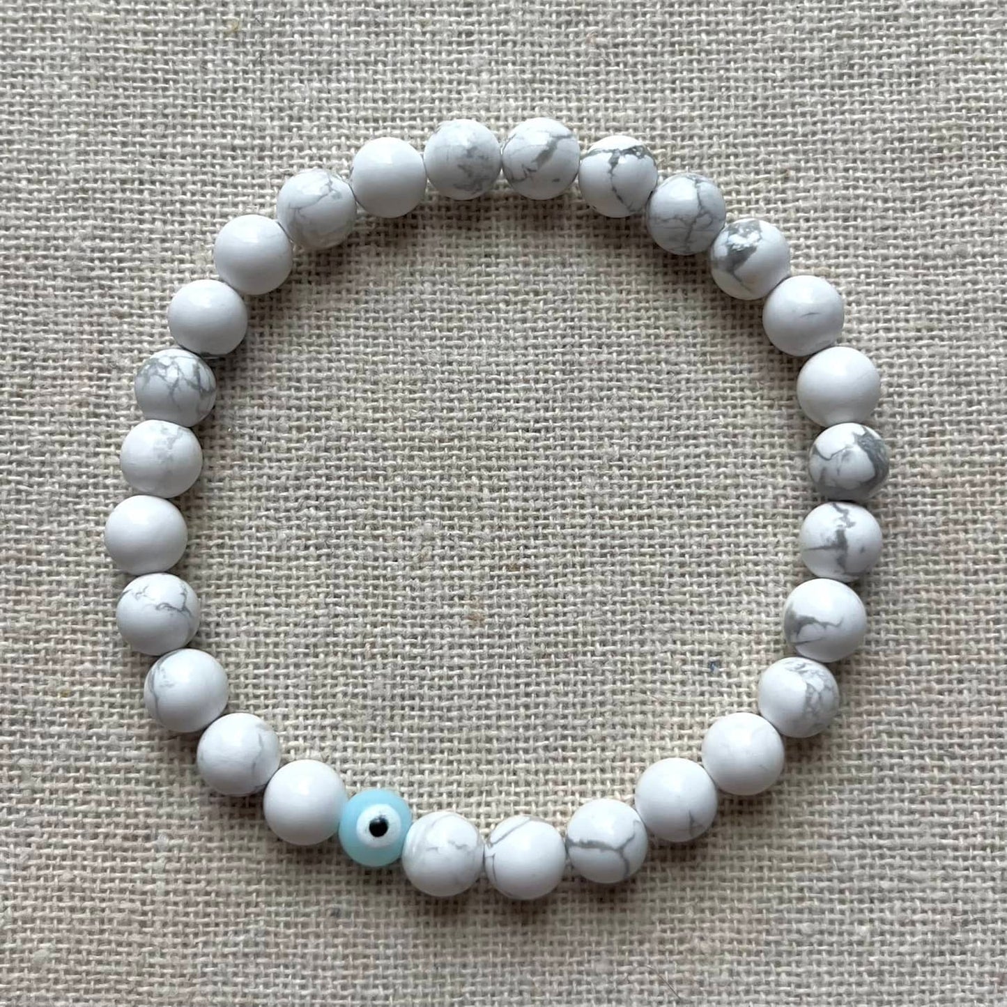 Protection Evil Eye Bracelet - Howlite