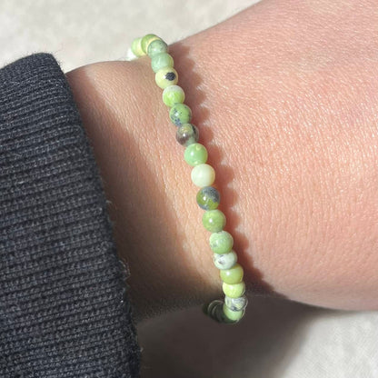 Chrysoprase 4mm Beaded Bracelet - Acceptance