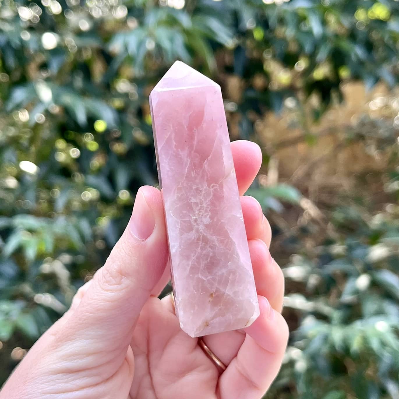 Rose Calcite Point Crystal
