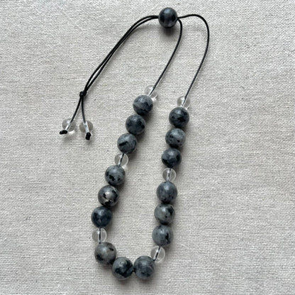 Komboloi Worry Beads - Labradorite & Quartz