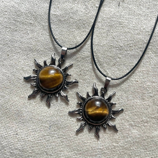 Sun Amulet - Tiger Eye