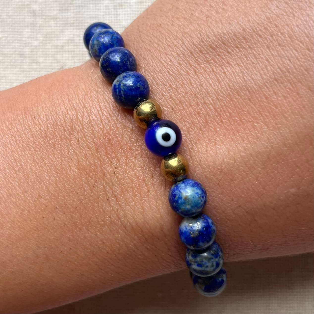 Guardian Evil Eye Bracelet - Lapis Lazuli