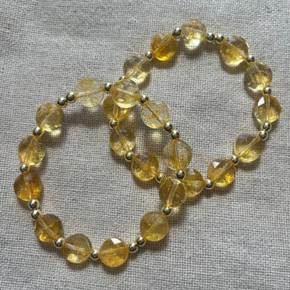 Halo Bracelet - Citrine