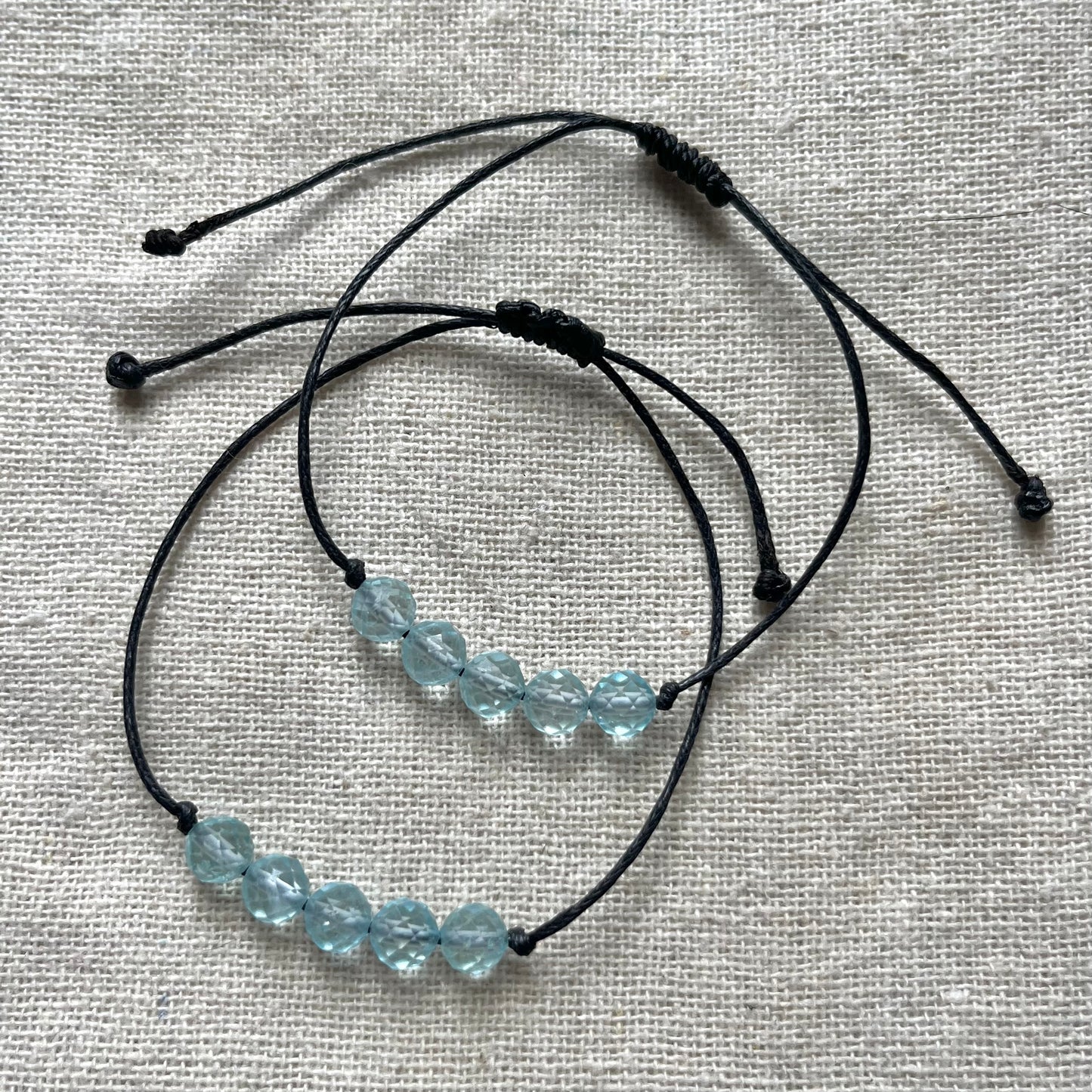 Blue Topaz Cord Bracelet