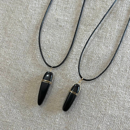 Divinity Pendant - Obsidian