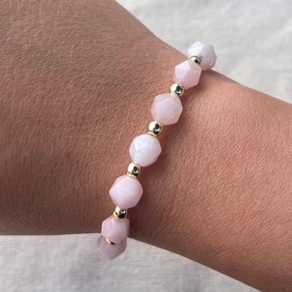 Prism Bracelet - Pink Morganite