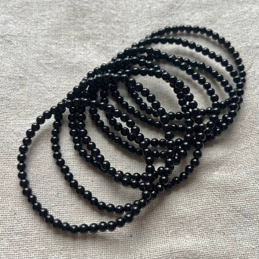 Onyx 4mm Beaded Bracelet - Confidence