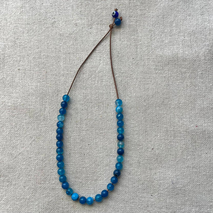 Komboloi Worry Beads - Blue Agate