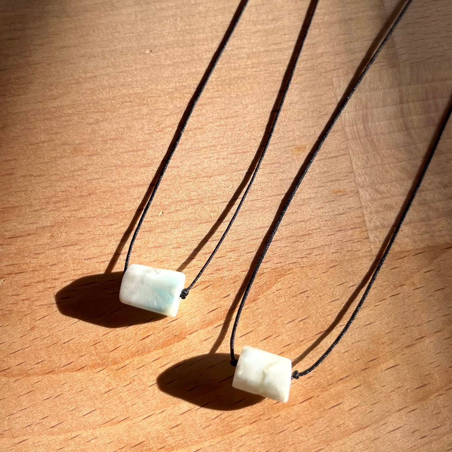 Mini Gem Pendant - Larimar