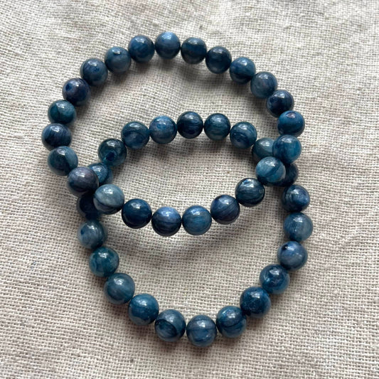 Kyanite 8mm Beaded Bracelet - Alignment