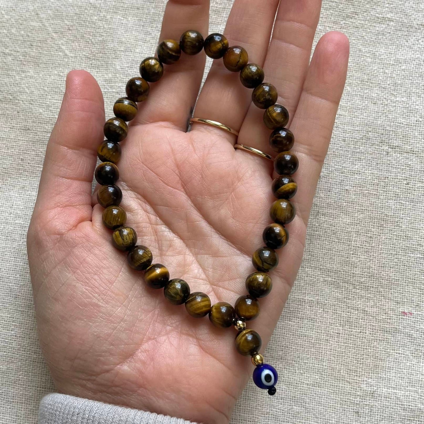 Relaxation Palm Worry Beads - Tiger Eye