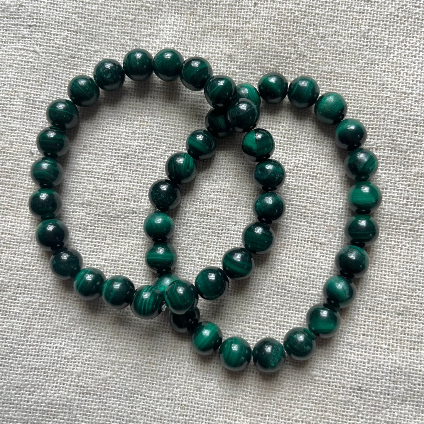 Malachite 8mm Beaded Bracelet - Transformation