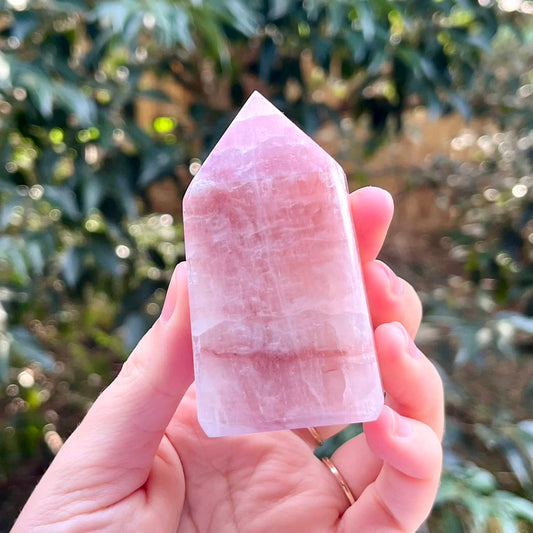 Rose Calcite Point Crystal