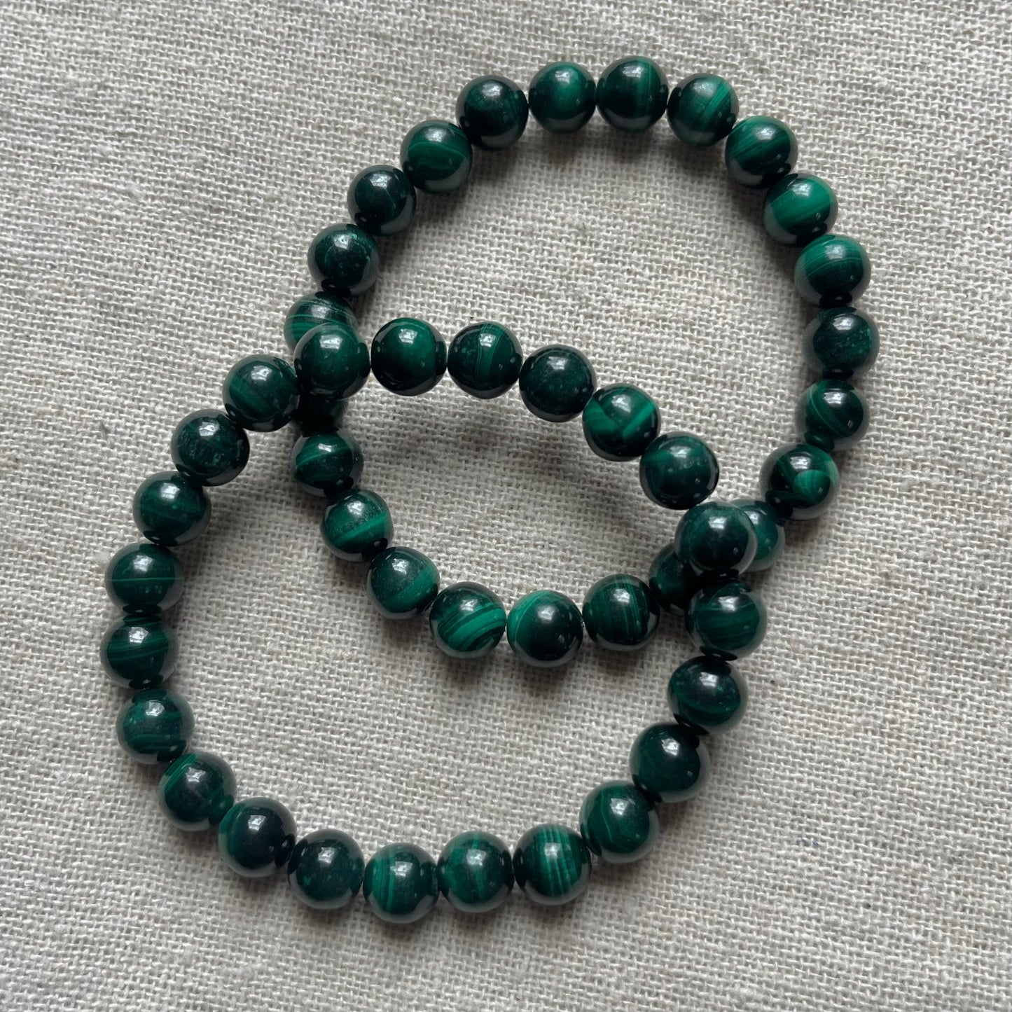 Malachite 8mm Beaded Bracelet - Transformation