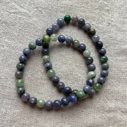 Tanzanite 6mm Beaded Bracelet - Insight