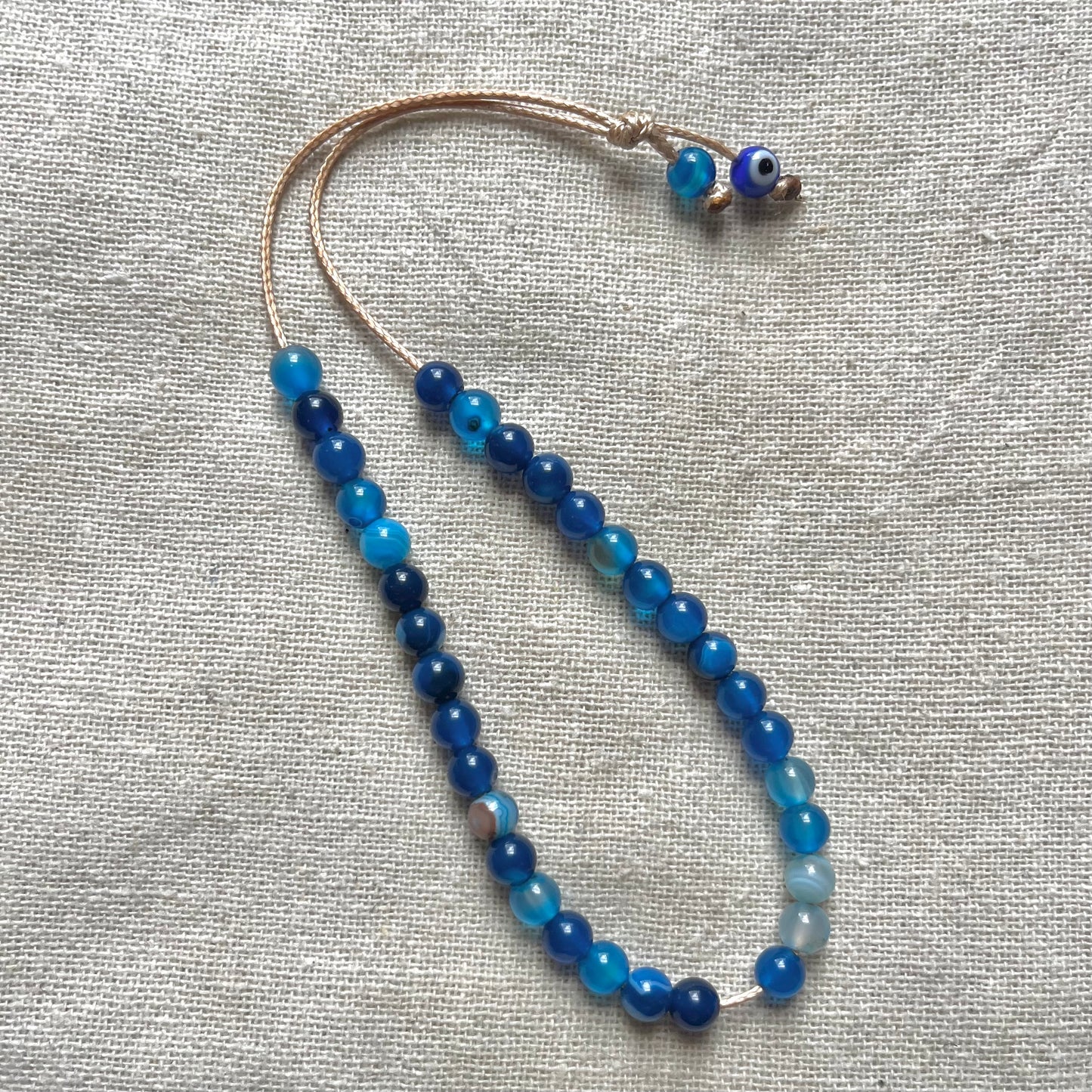 Komboloi Worry Beads - Blue Agate