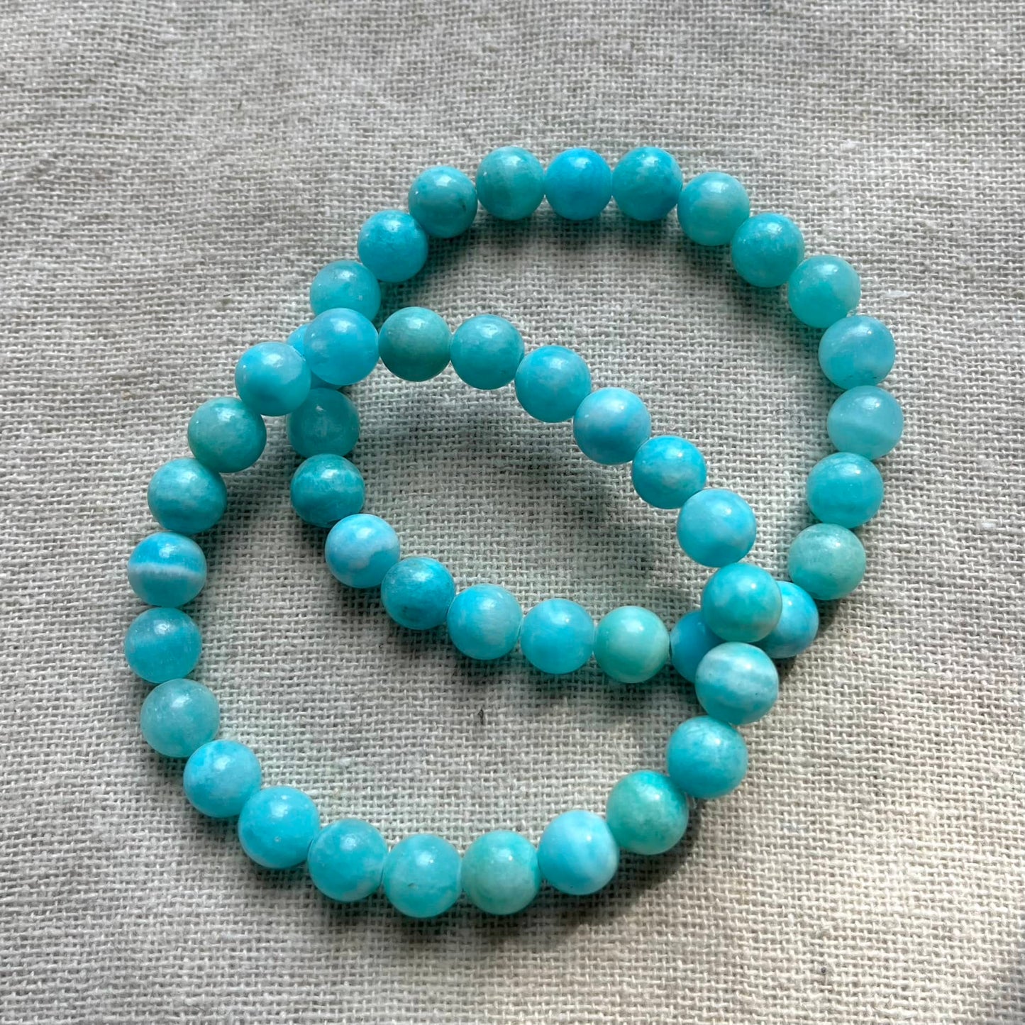 Hemimorphite 8mm Beaded Bracelet - Self Expression