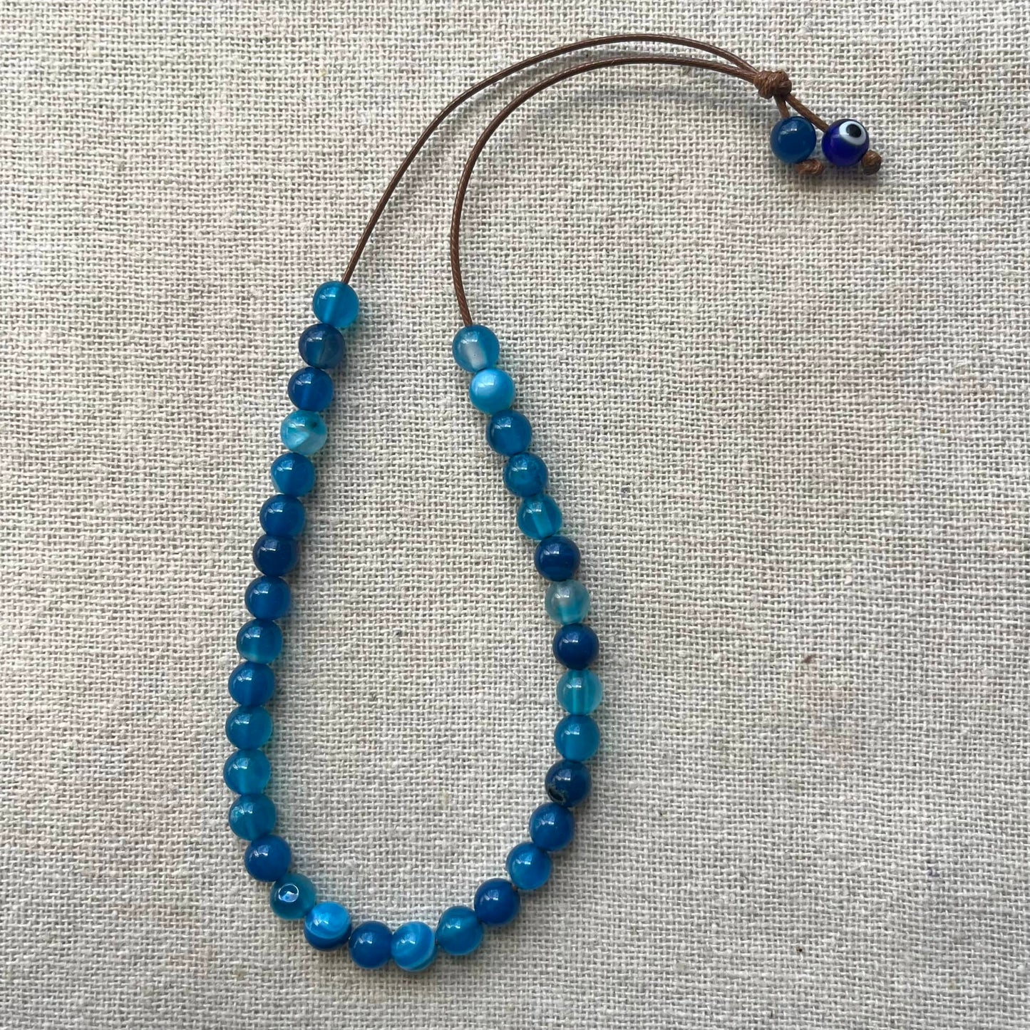 Komboloi Worry Beads - Blue Agate