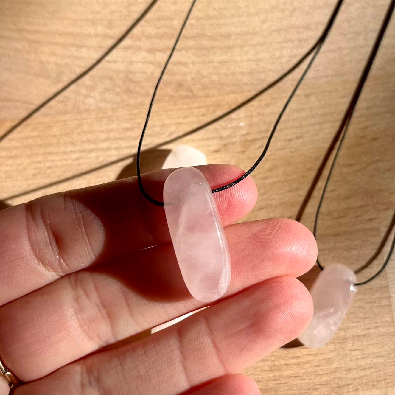 Treasure Pendant - Rose Quartz