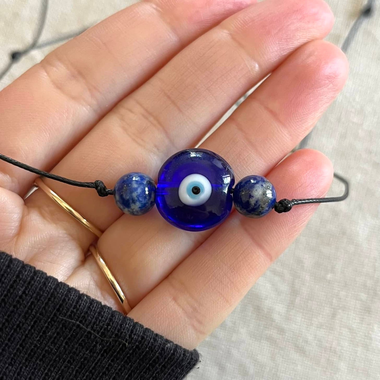 Miracle Evil Eye Necklace - Lapis Lazuli