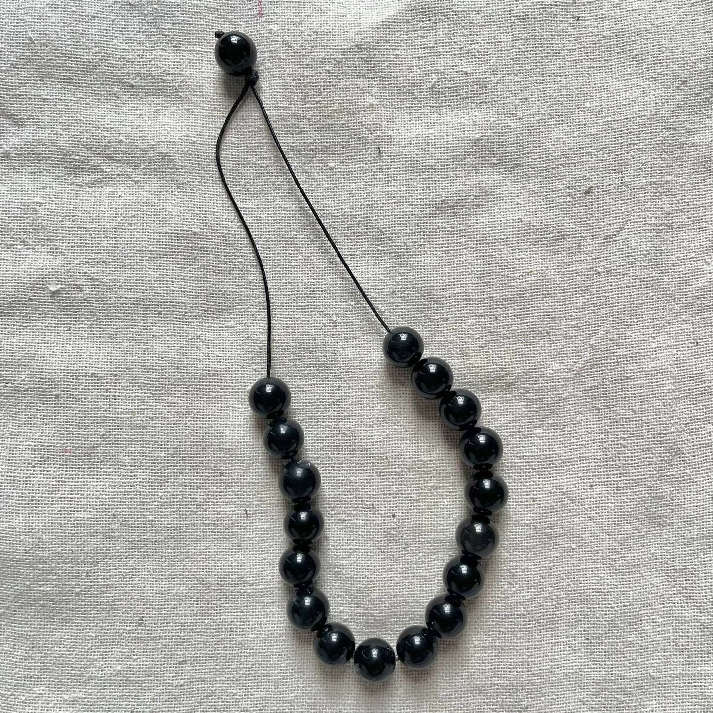 Komboloi Worry Beads - Obsidian