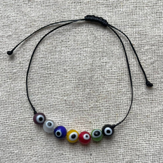 Protection Evil Eye Cord Bracelet