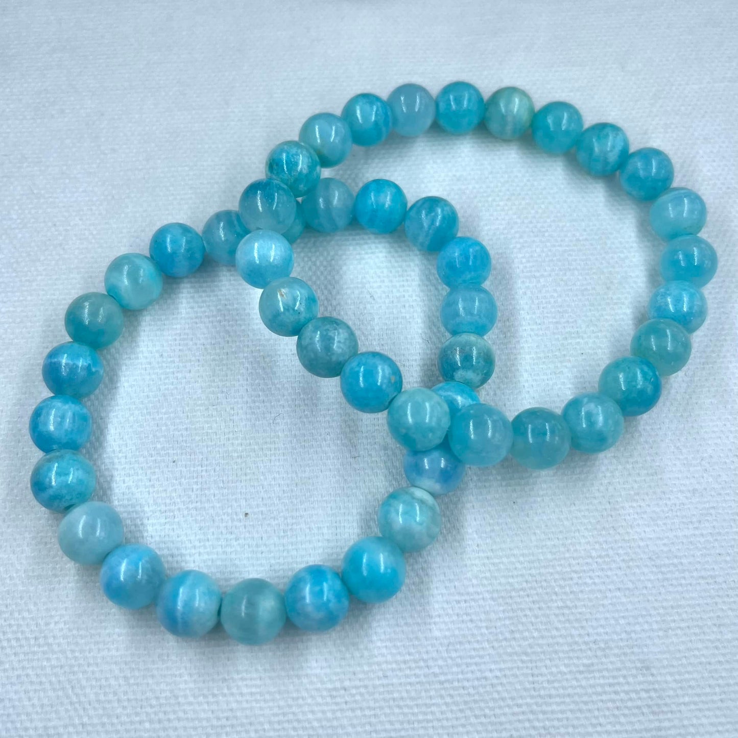 Hemimorphite 8mm Beaded Bracelet - Self Expression