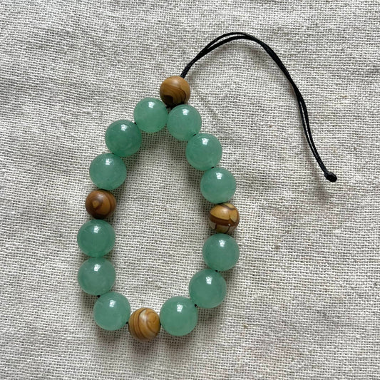 Komboloi Worry Bead Bracelet - Green Aventurine