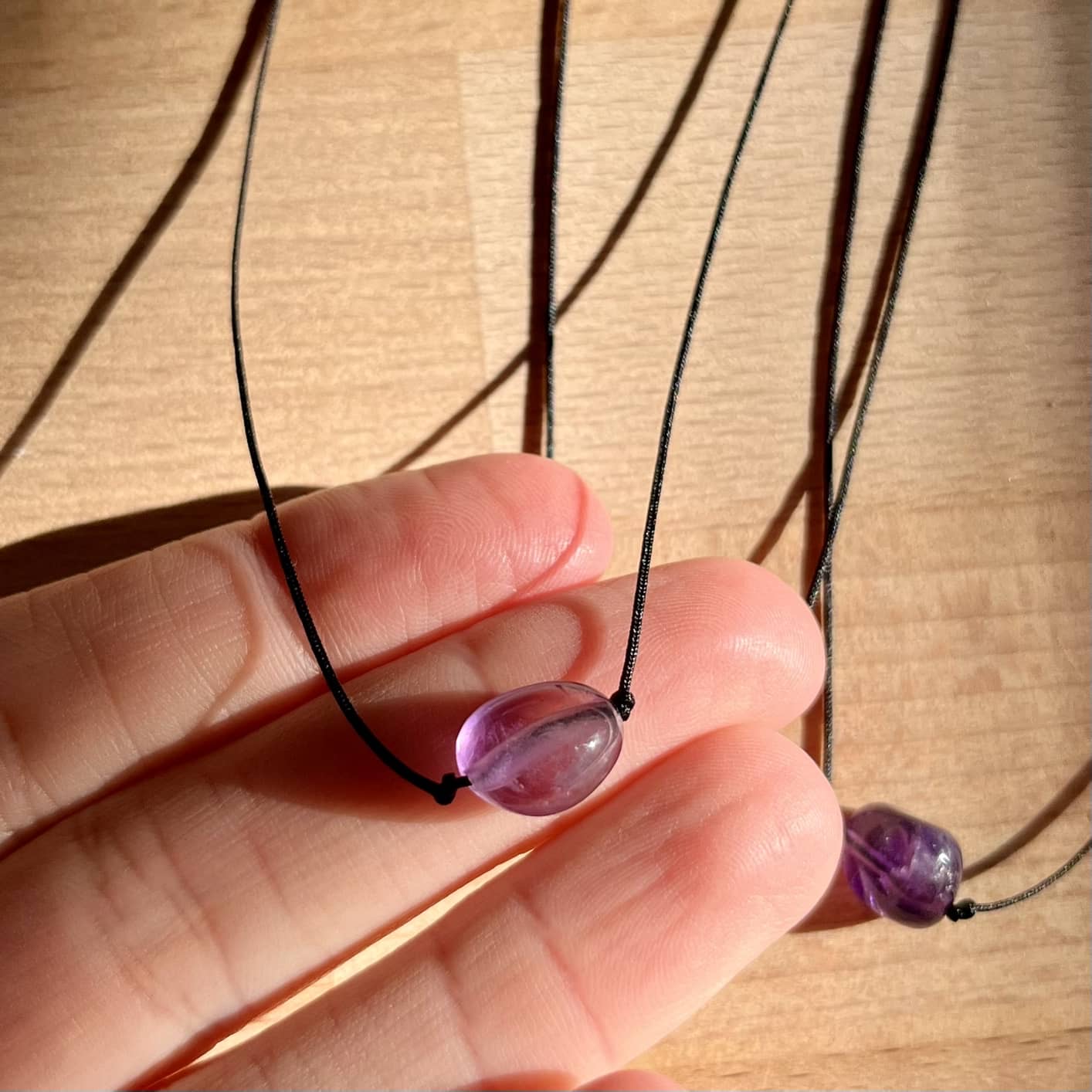 Mini Gem Pendant - Amethyst