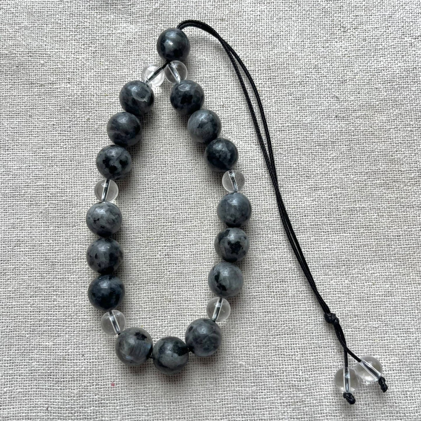 Komboloi Worry Beads - Labradorite & Quartz