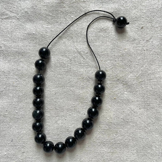 Komboloi Worry Beads - Obsidian