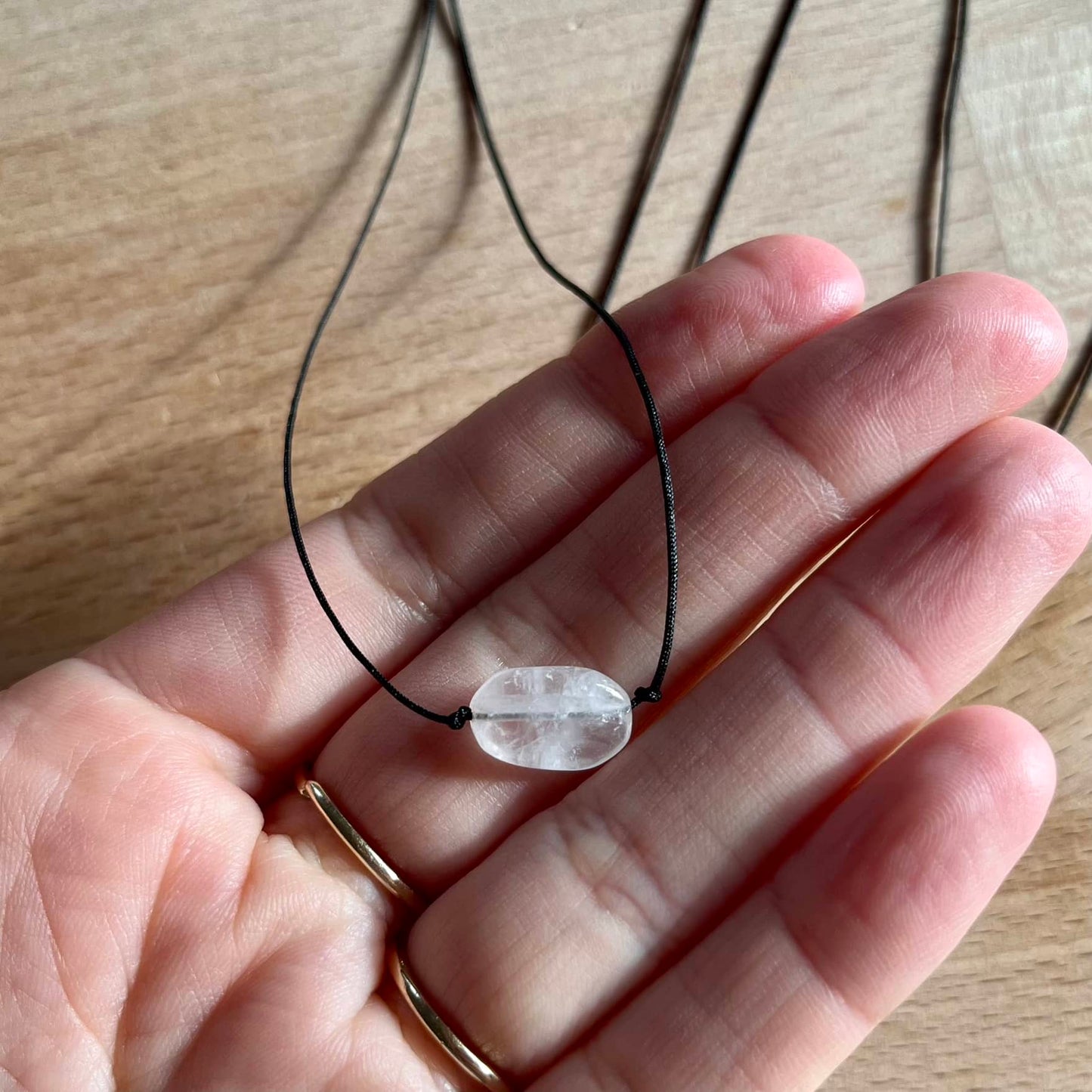 Mini Gem Pendant - Clear Quartz