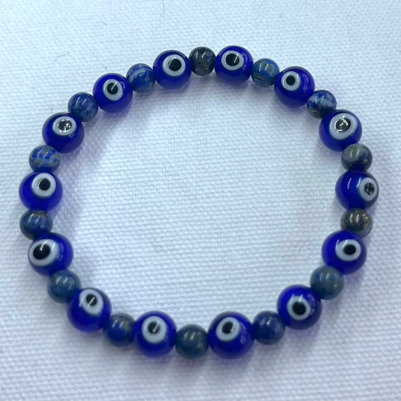 Good Luck Evil Eye Bracelet - Lapis Lazuli