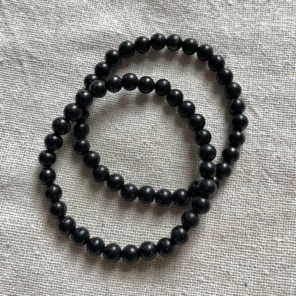 Shungite 6mm Beaded Bracelet - Detoxification