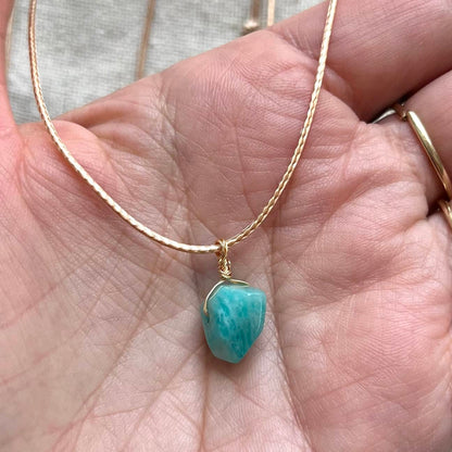 Geo Pendant - Amazonite