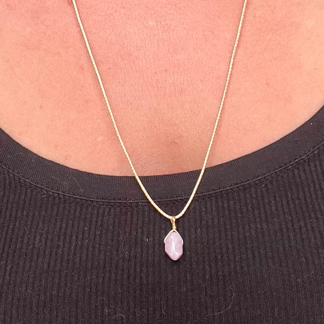 Geo Pendant - Kunzite