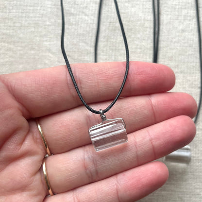 Sacred Geo Pendant - Clear Quartz