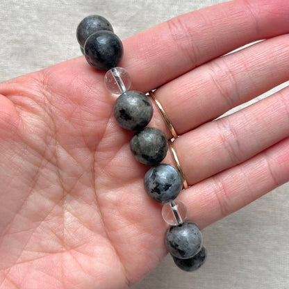 Komboloi Worry Beads - Labradorite & Quartz