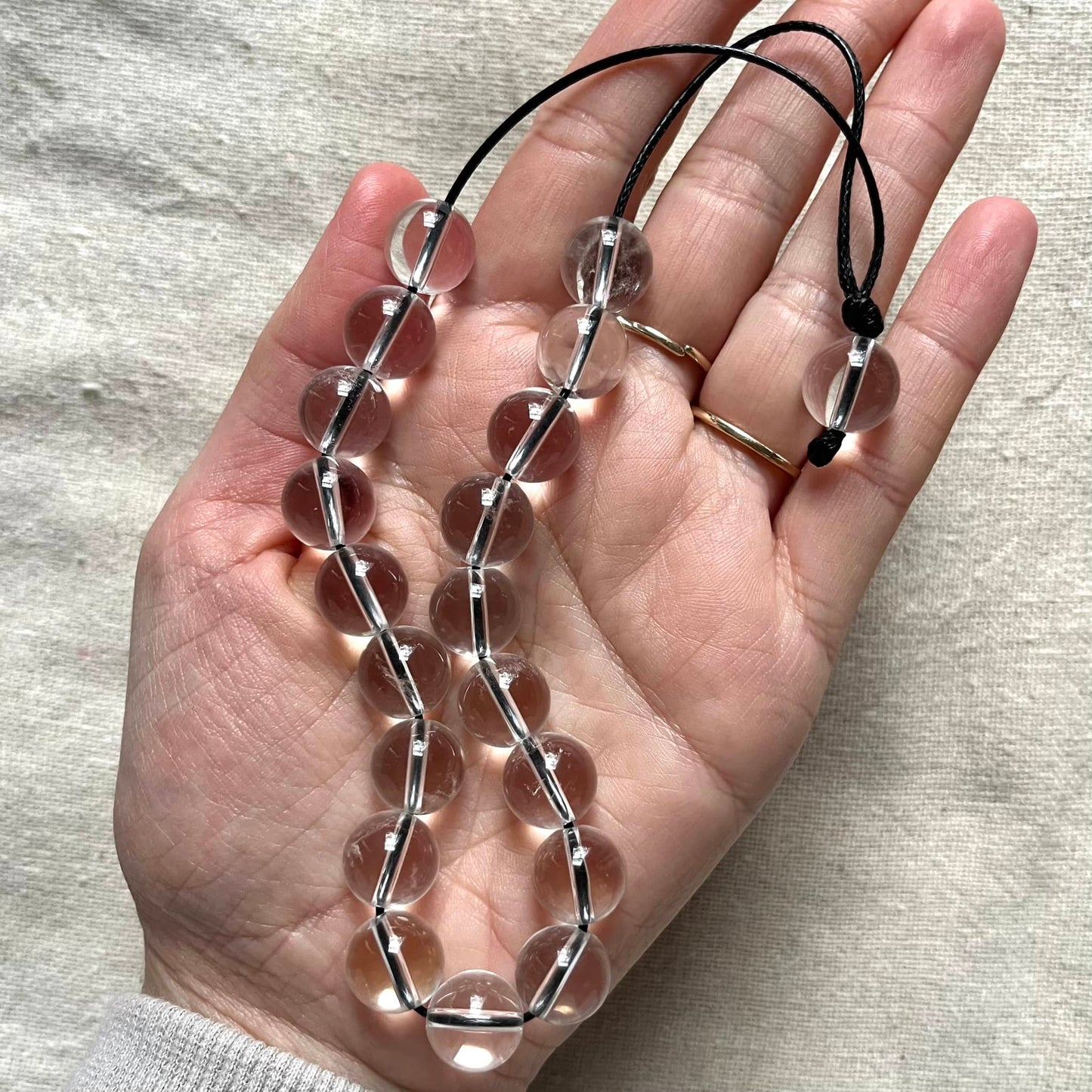 Komboloi Worry Beads - Clear Quartz