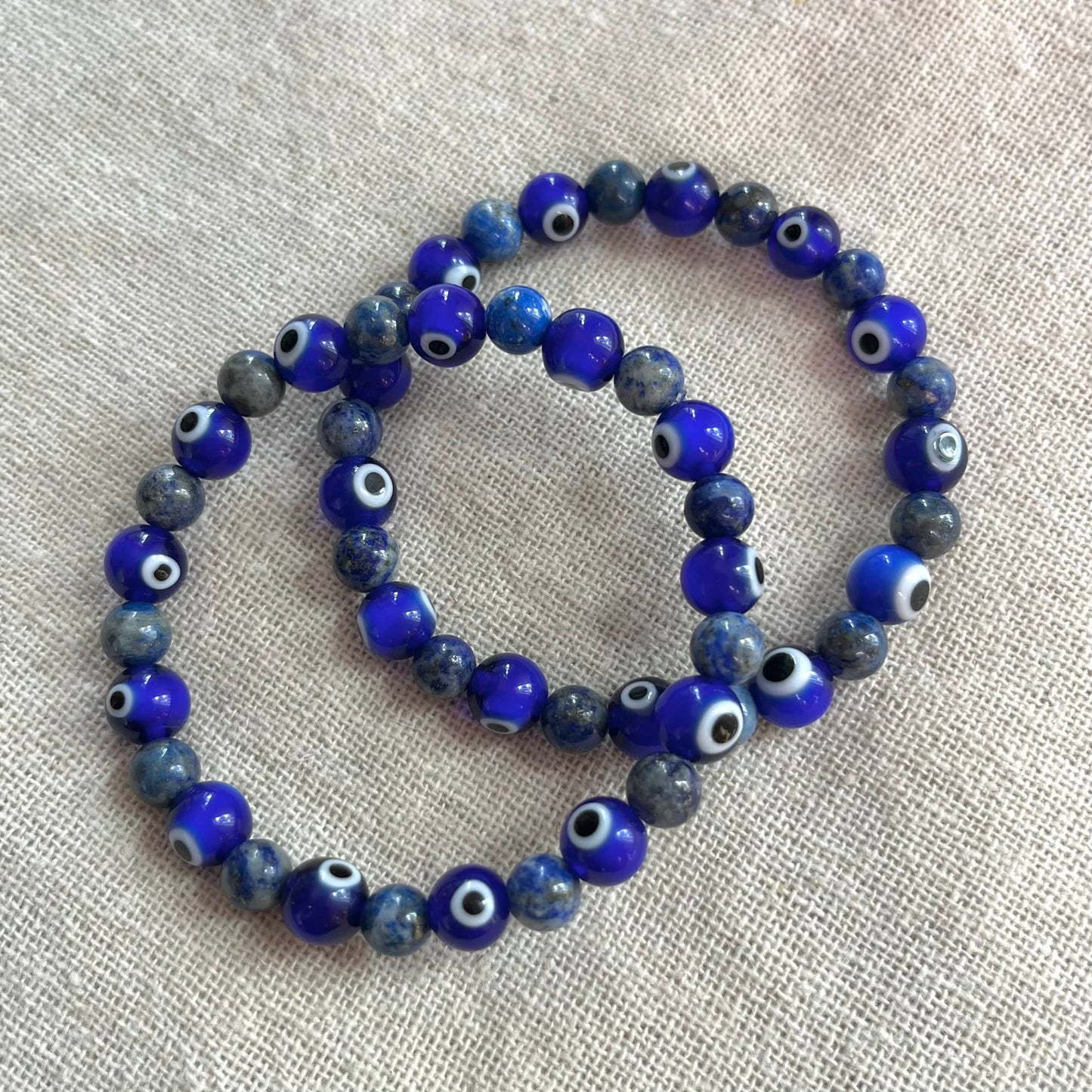 Good Luck Evil Eye Bracelet - Lapis Lazuli